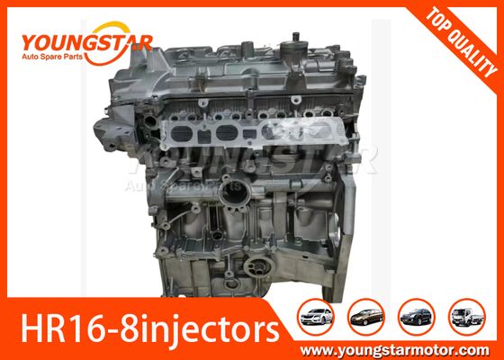 Motore Nissan HR16DE con 8 fori iniettori, cilindrata 1,6 litri, struttura in alluminio