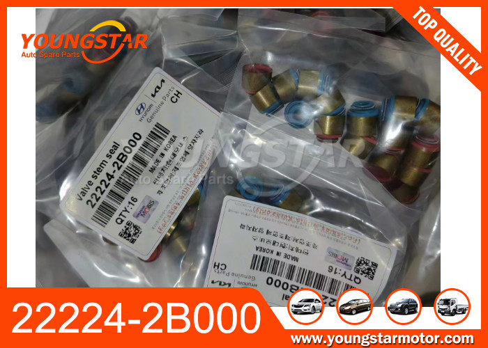 22224-2B010 22224 2B000 Motor Valve Stem Seal Per Hyundai Accent Tucson KIA Rio Soul 1.6L