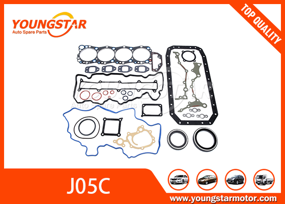 Set completo di guarnizioni OEM 04010-0689 per motore Hino J05C con materiale resistente al calore